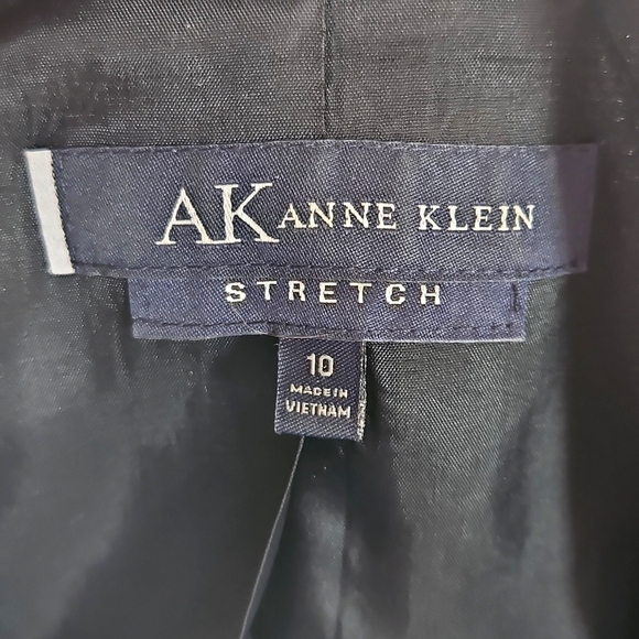 Anne Klein Stretch Herringbone Design Women's sz 10 Jacket Blazer - Picture 2 of 15
